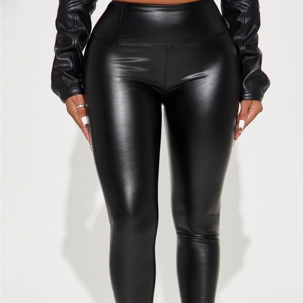 Fashion nova faux leather pants